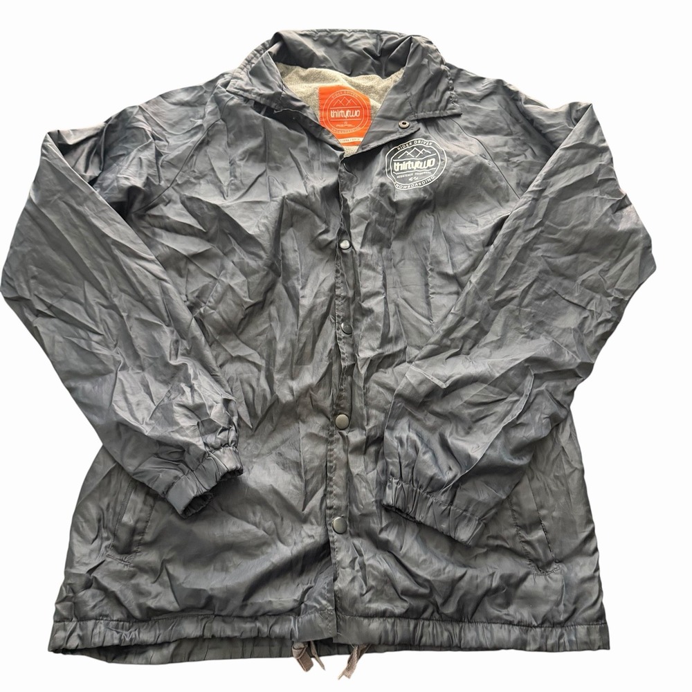 Thirtytwo Snowboarding Kramer Coach Jacket Snap-Button Closure Mens Medium